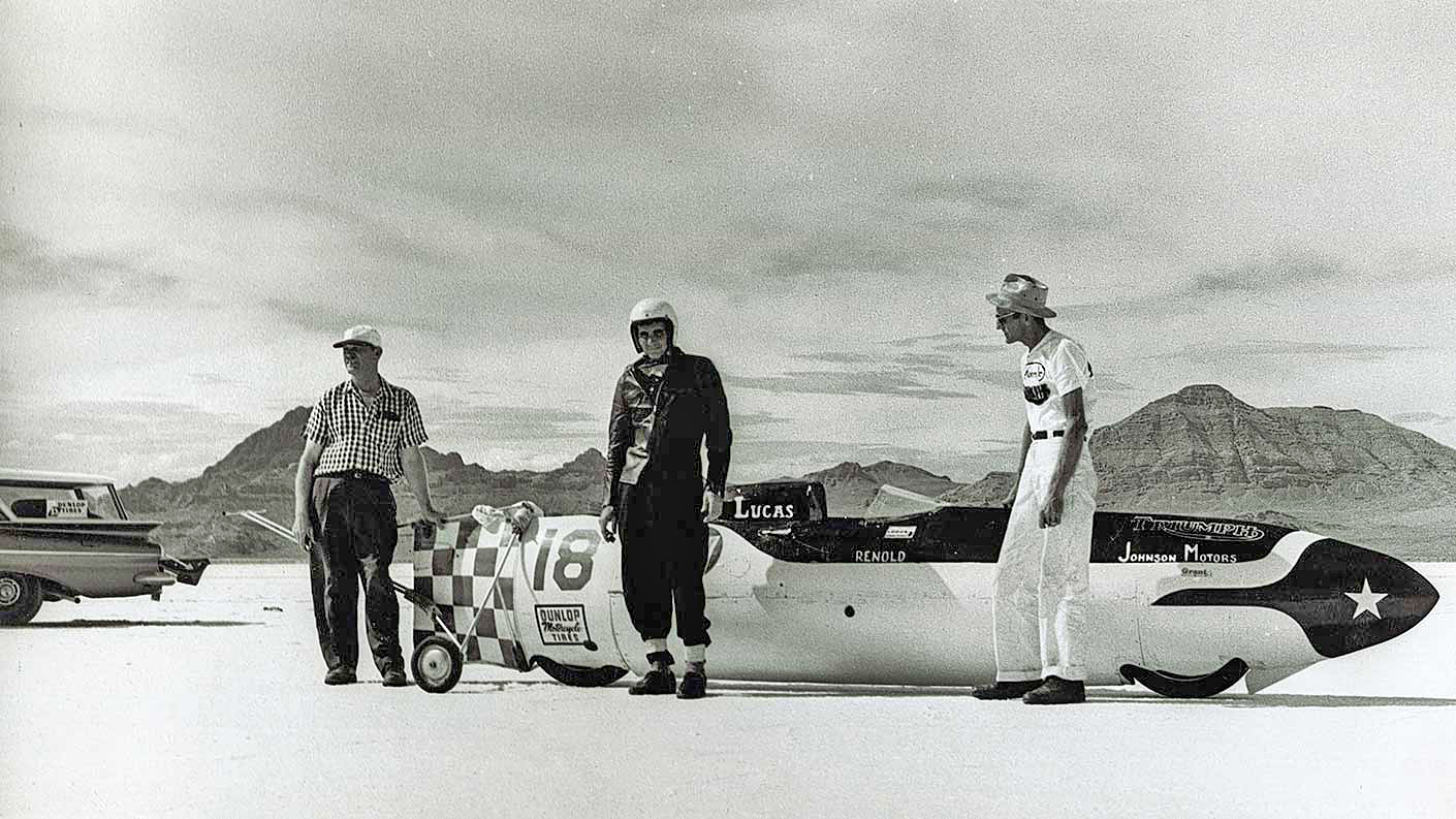 Triumph speed record 1956 Johnny Allen