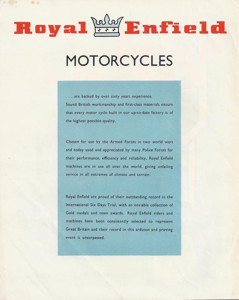 Royal
              Enfield 1964