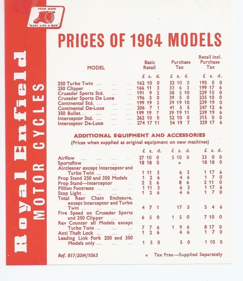 Royal
              Enfield 1964