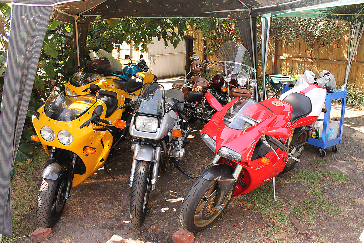 motorcycle
              storage