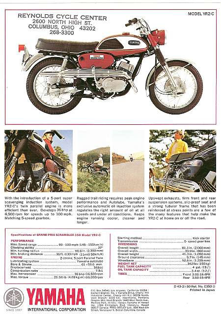 Yamaha YR2
              Scrambler