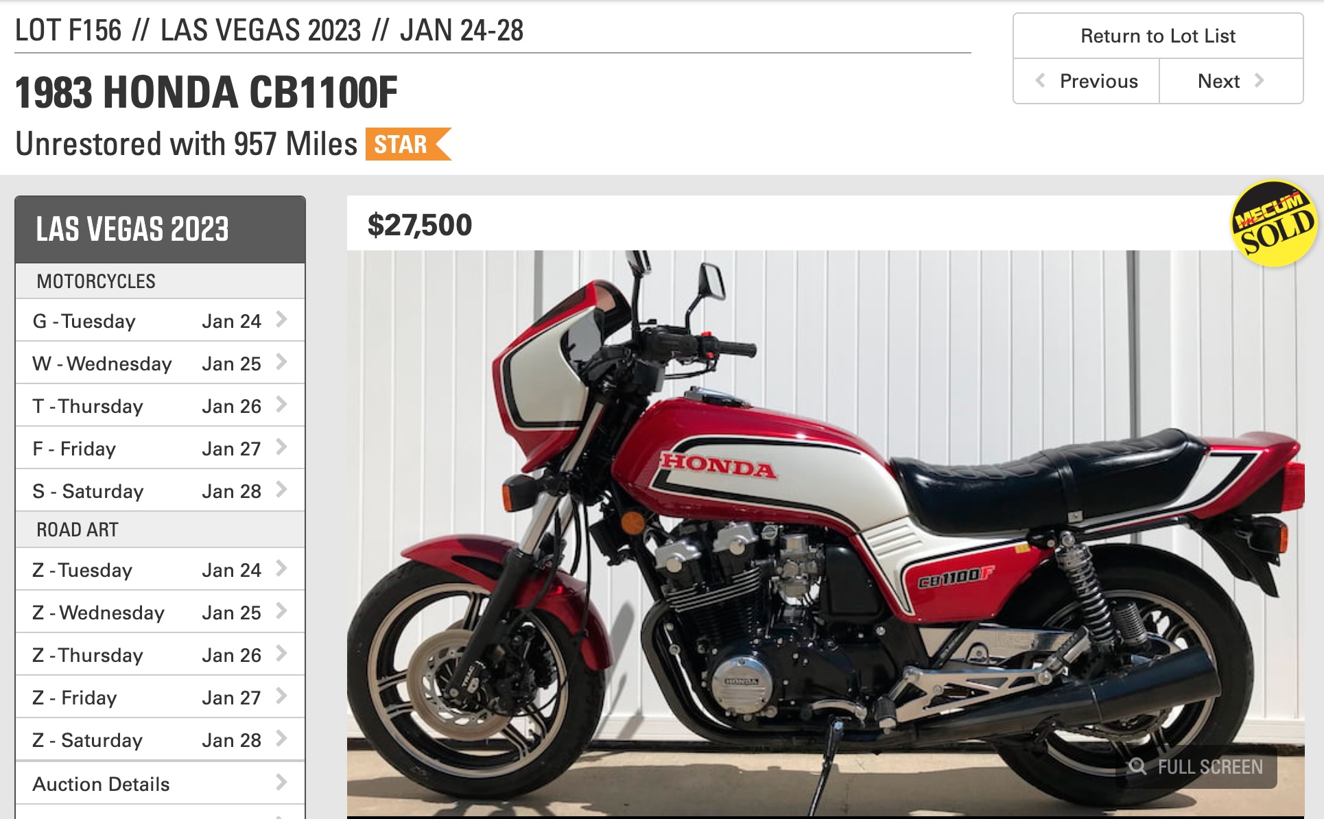 honda
              cb1100f
