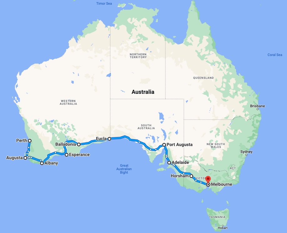 perth to melbourne - allmoto perth run