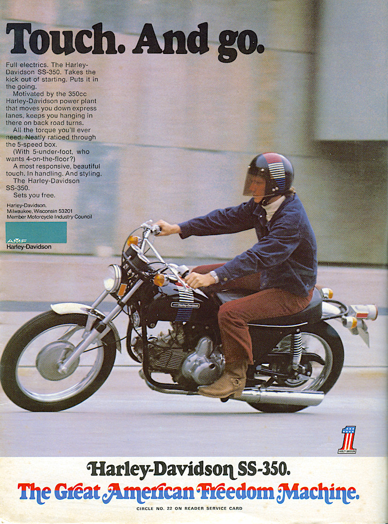 harley
              spring ss 350 1973