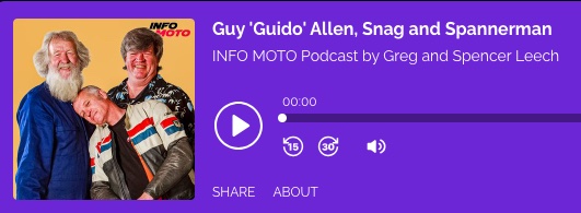 info moto
              podcast spannerman guido